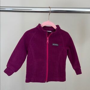 Columbia Magenta purple Fleece Jacket